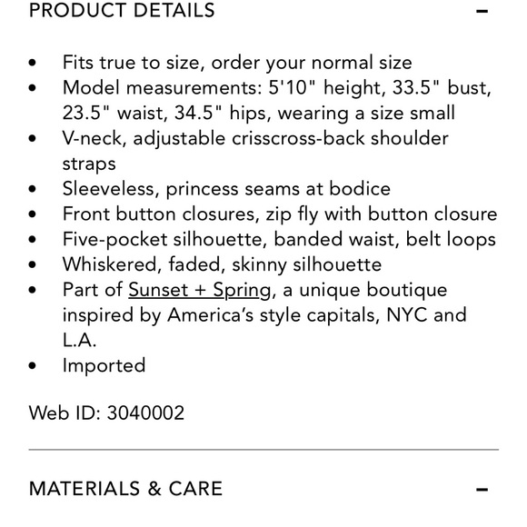 Guess Overalls NWOT - Picture 4 of 4